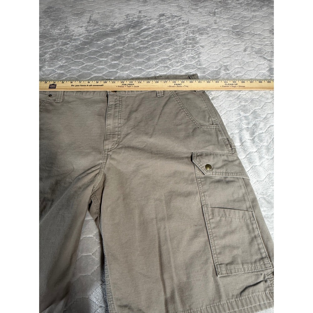 Carhartt Mens B357 DES Relaxed Fit Ripstop Cargo Work Shorts Desert Tan 42 - Picture 4 of 9